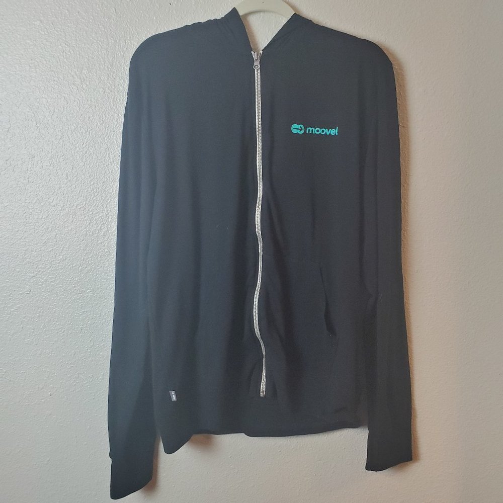 ELEVATE Moovel Zip up Hooded Sweatshirt Men’s size L Black Gorpcore Active